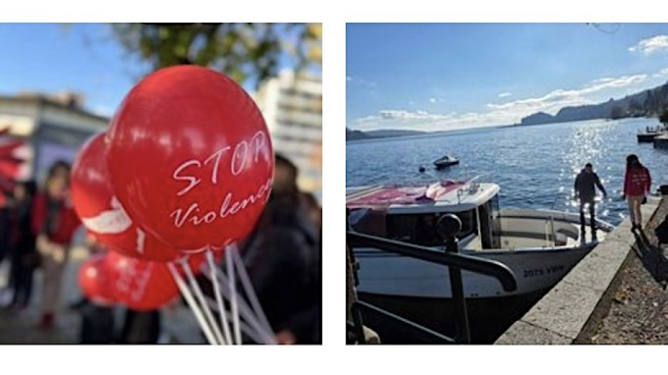 Grande partecipazione a staffetta Wings sul Lago Maggiore contro violenza su donne